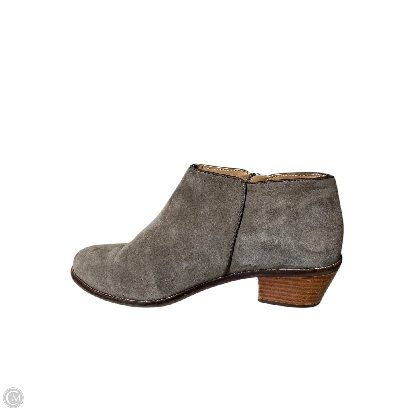 Boots Ankle Heels By Vionic In Grey, Size: 9