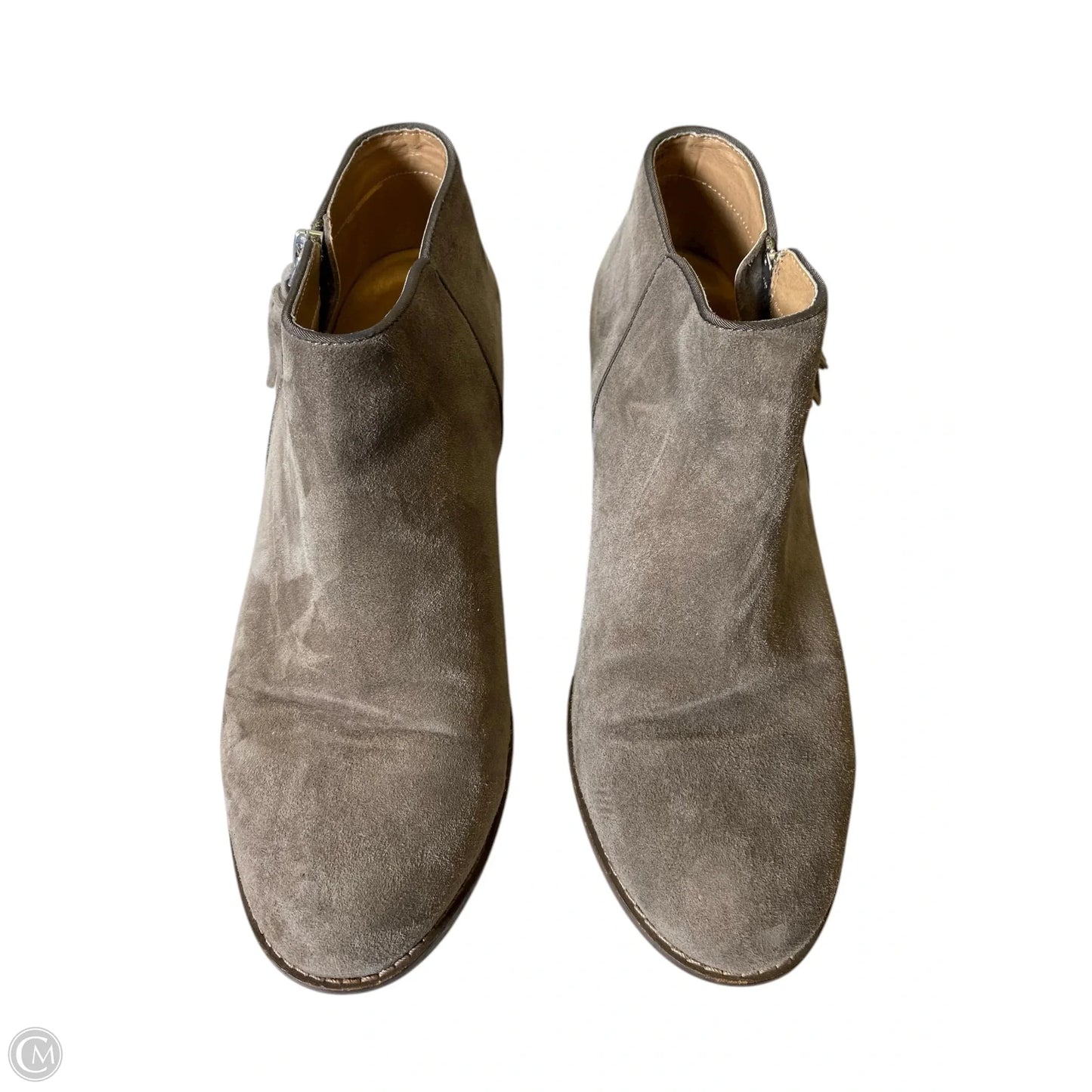 Boots Ankle Heels By Vionic In Grey, Size: 9