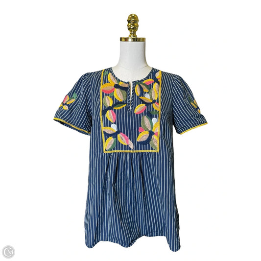 Top Short Sleeve By Madewell In Multi-colored, Size: M