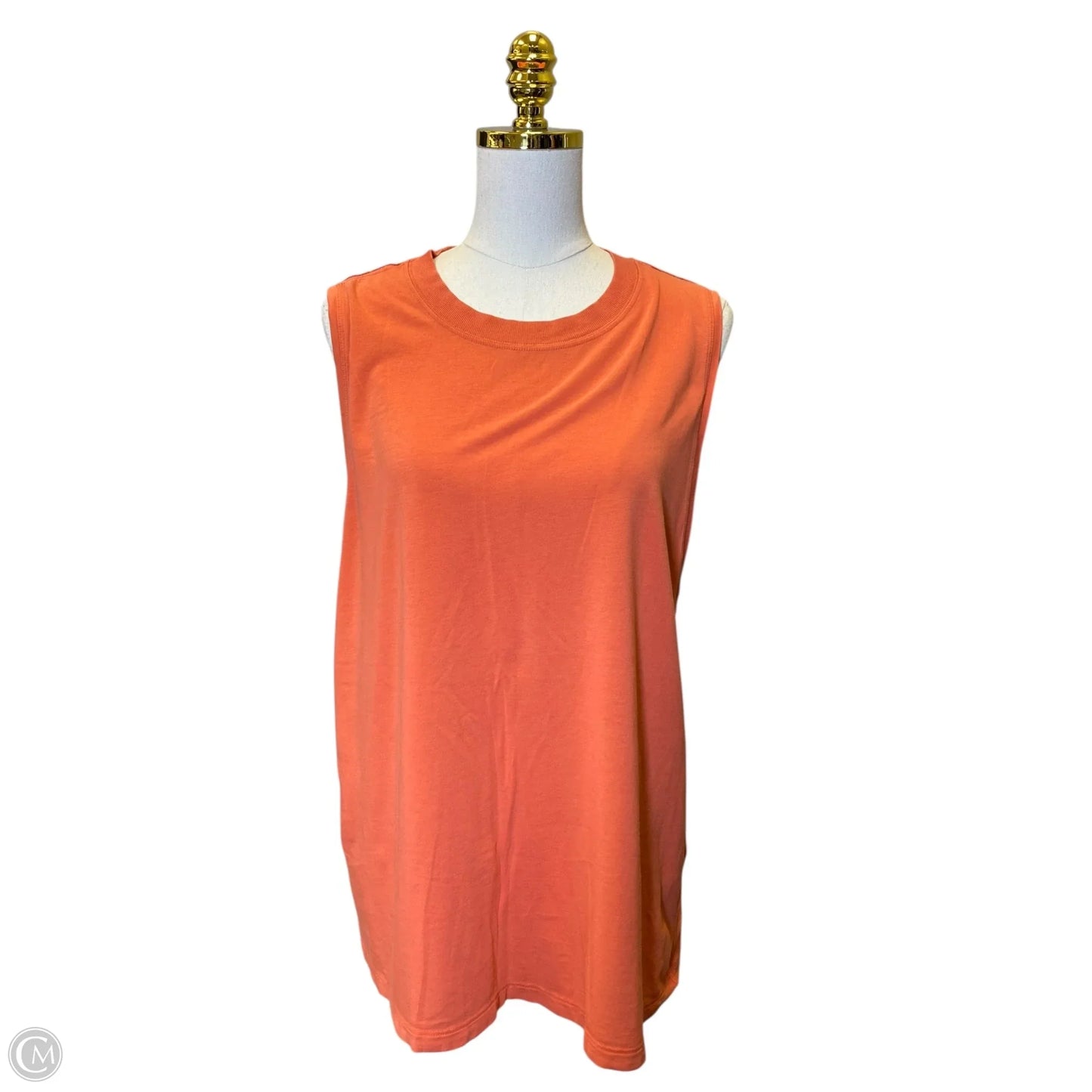 Athletic Tank Top By Lululemon In Orange, Size: Xl