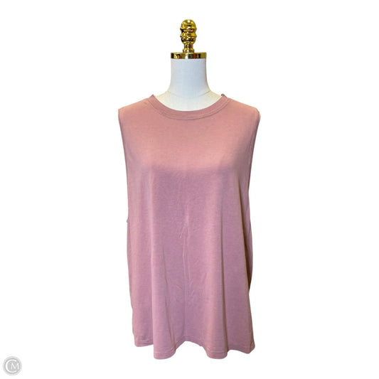 Athletic Tank Top By Lululemon In Pink, Size: Xl
