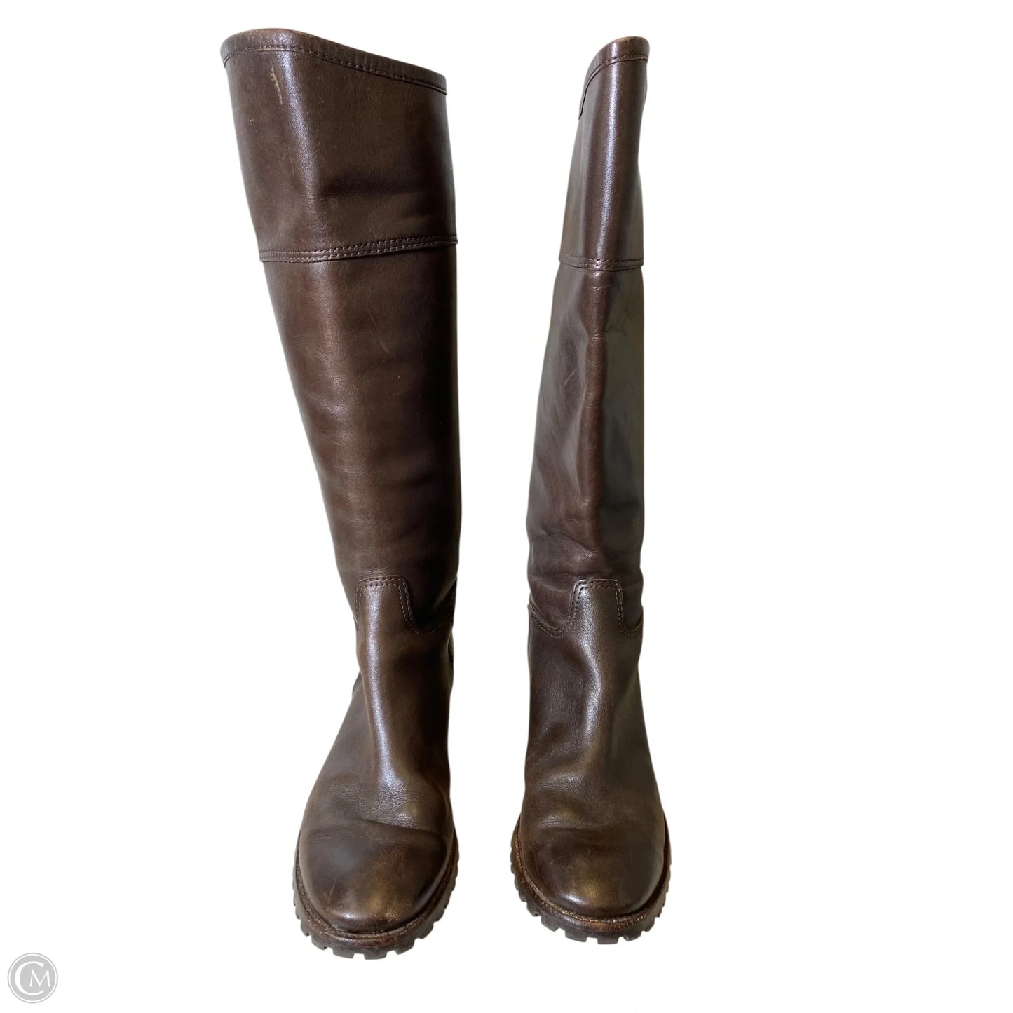 Boots Designer By Tory Burch In Brown, Size: 8.5