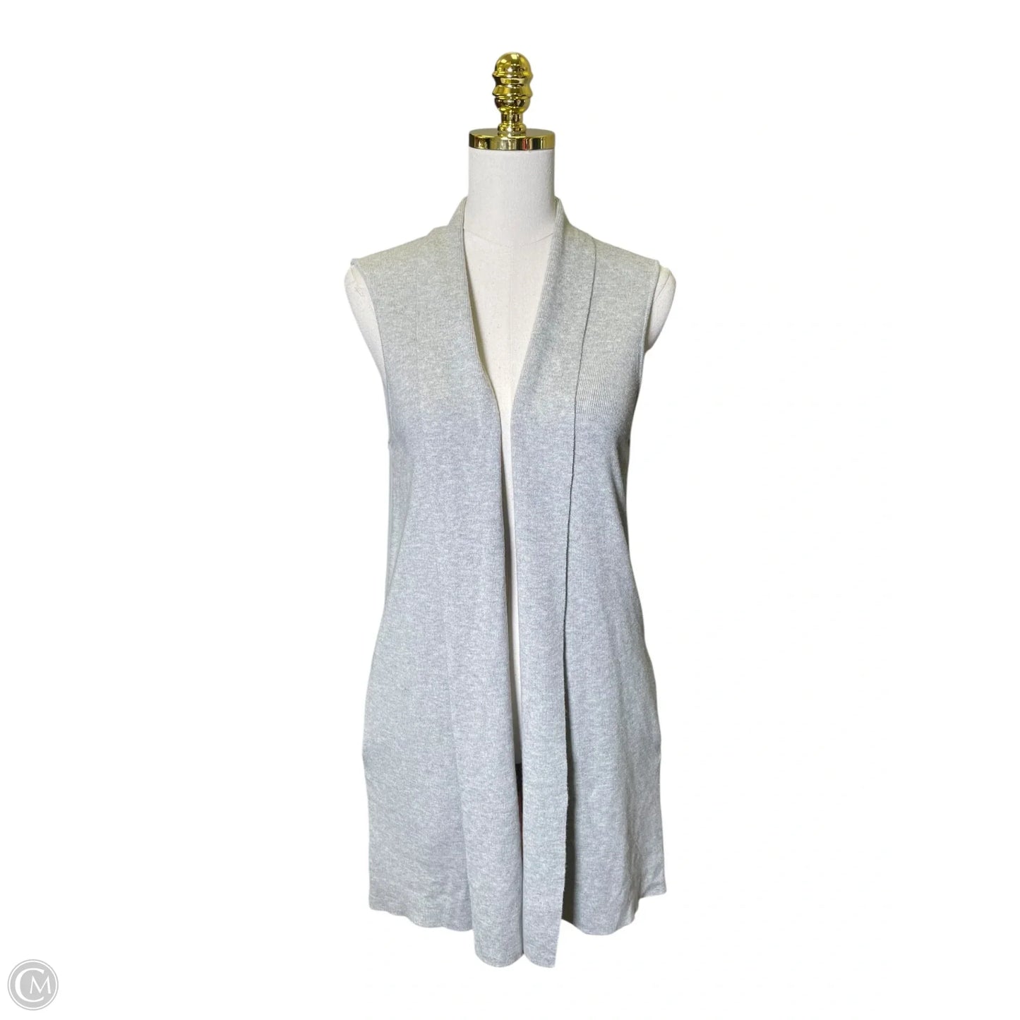 Vest Sweater By Ann Taylor In Grey, Size: S