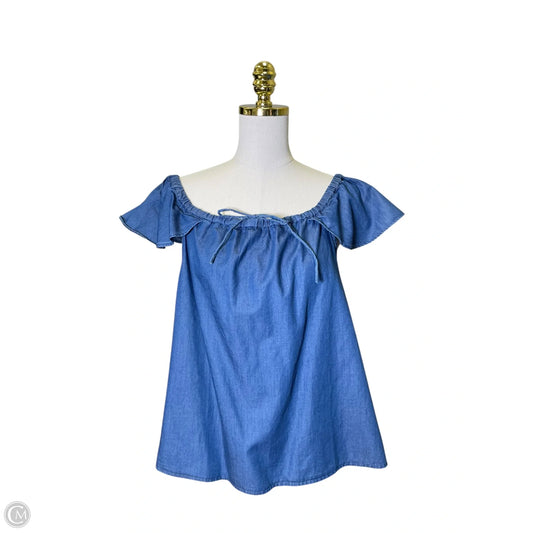 Top Short Sleeve By J. Crew In Blue, Size: L