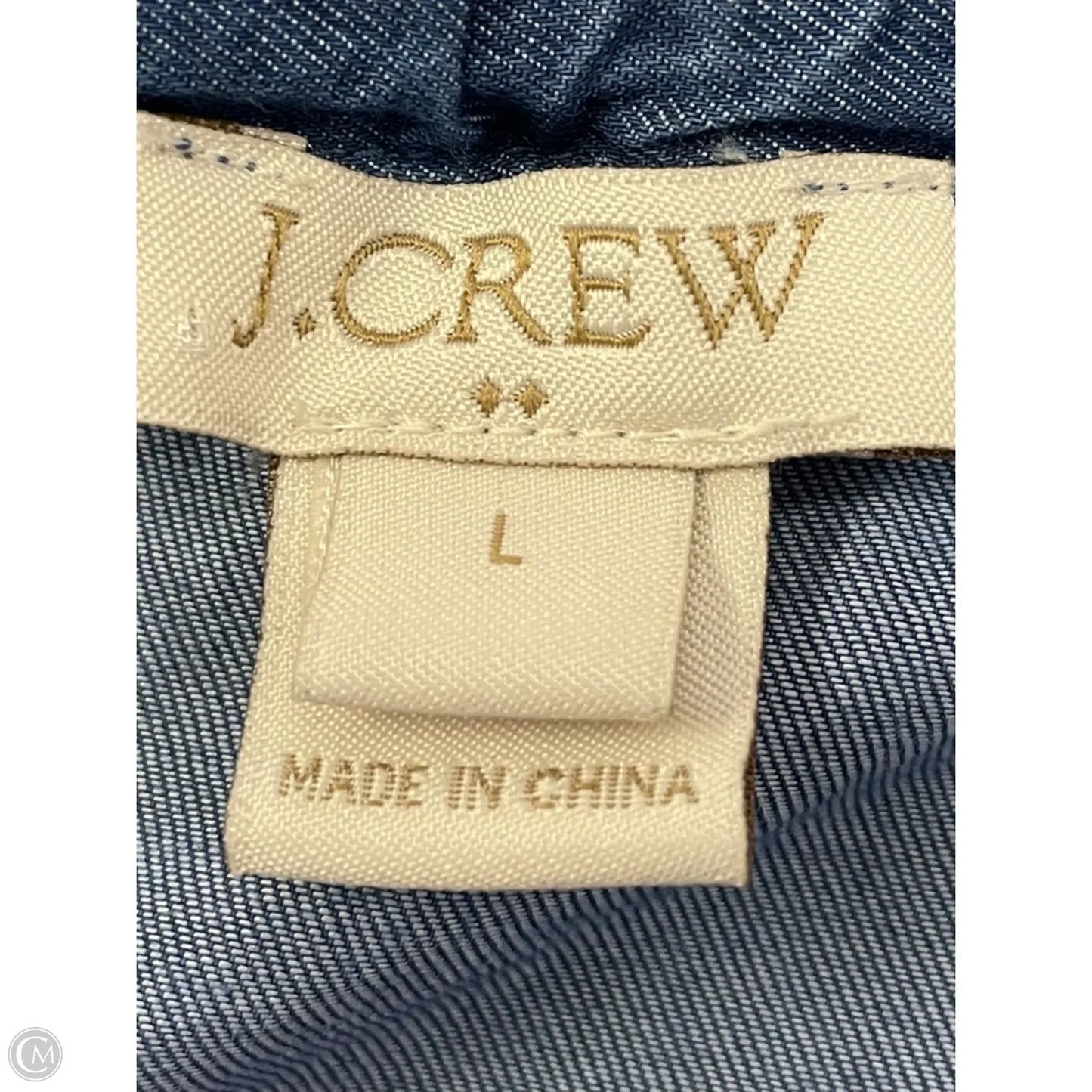 Top Short Sleeve By J. Crew In Blue, Size: L