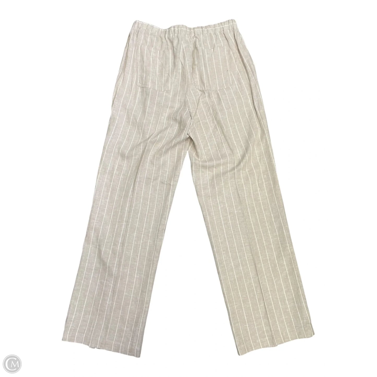 Pants Other By Clothes Mentor In Tan & White, Size: M