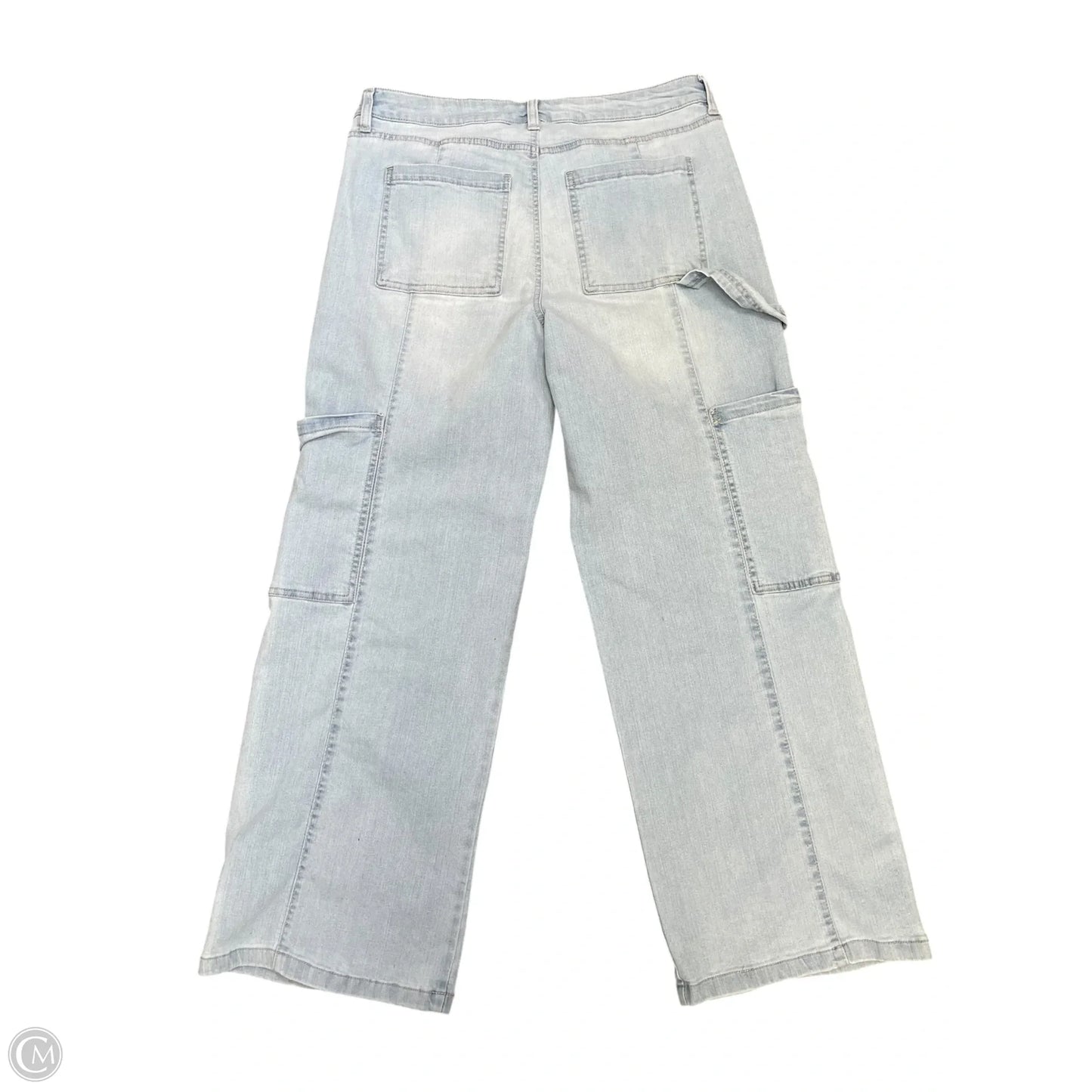 Jeans Wide Leg By Celebrity Pink In Blue Denim, Size: 14