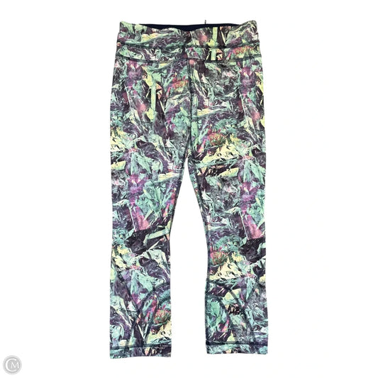 Athletic Capris By Lululemon In Multi-colored, Size: 4