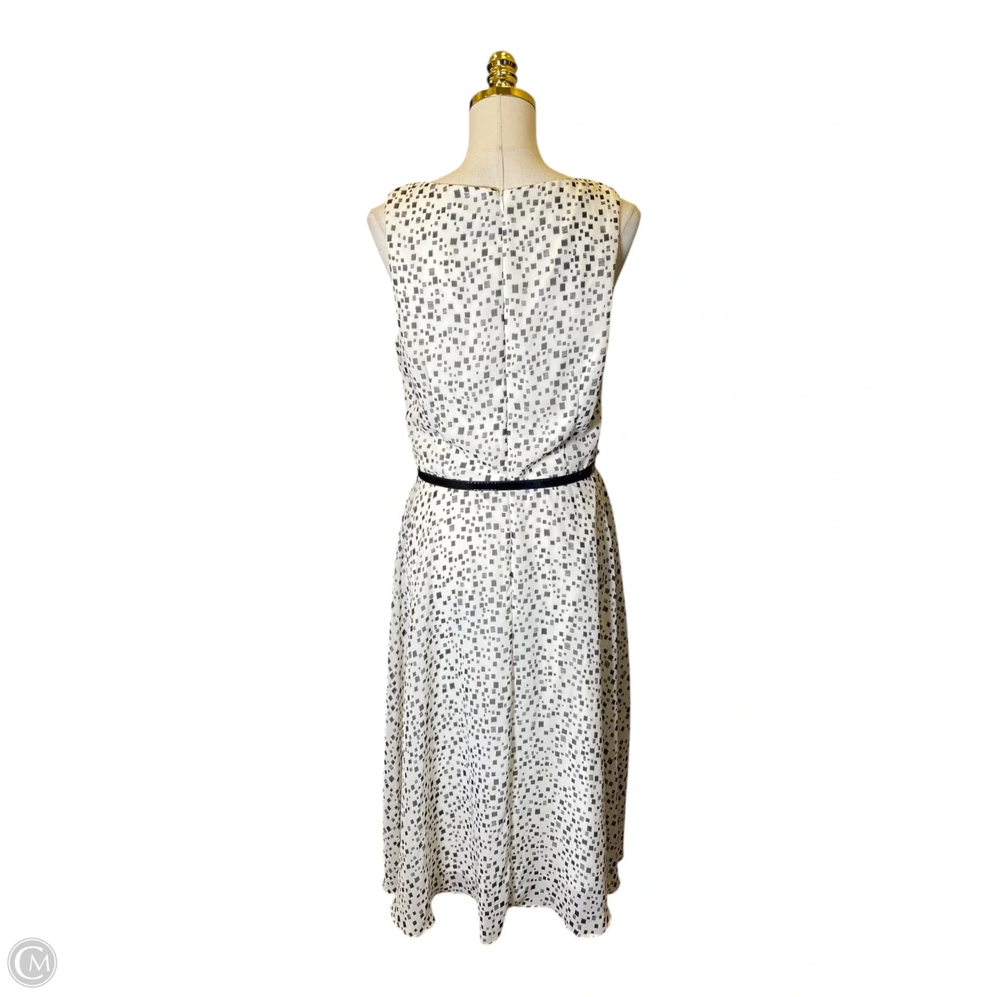 Dress Casual Midi By Jessica Howard In Black & White, Size: L