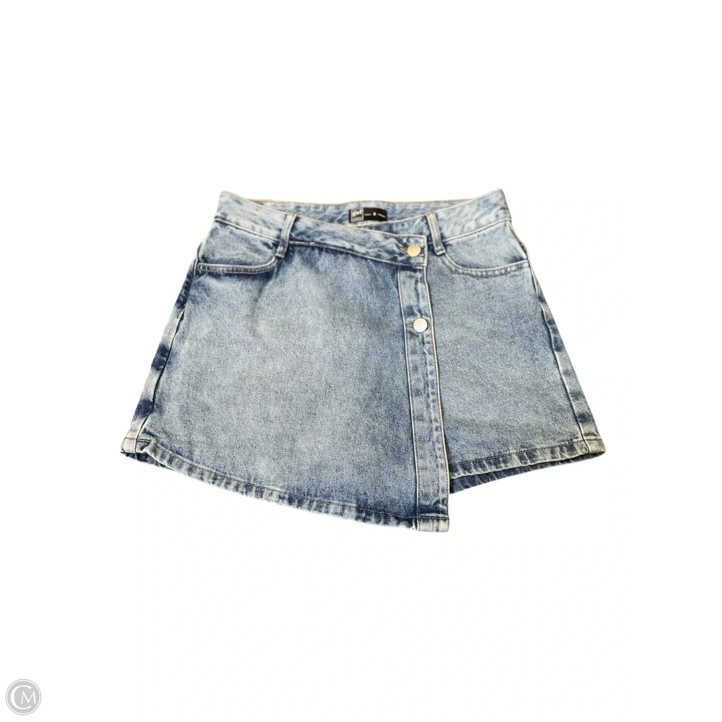 Skort By Clothes Mentor In Blue Denim, Size: 8