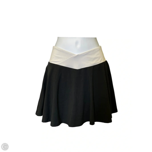 Skort By Fabletics In Black & White, Size: M
