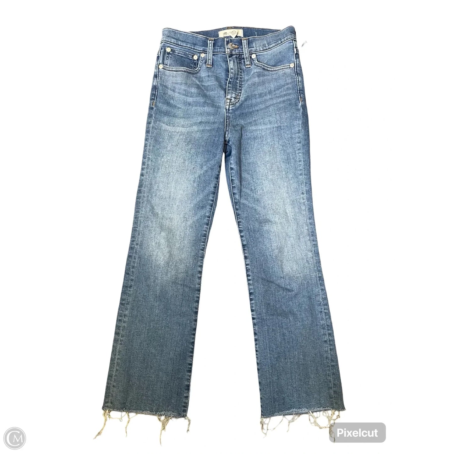 Jeans Straight By Madewell In Blue Denim, Size: 2