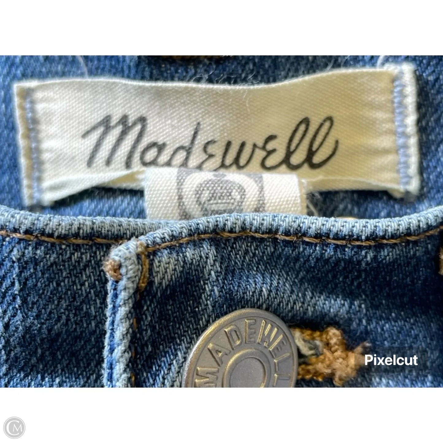 Jeans Straight By Madewell In Blue Denim, Size: 2
