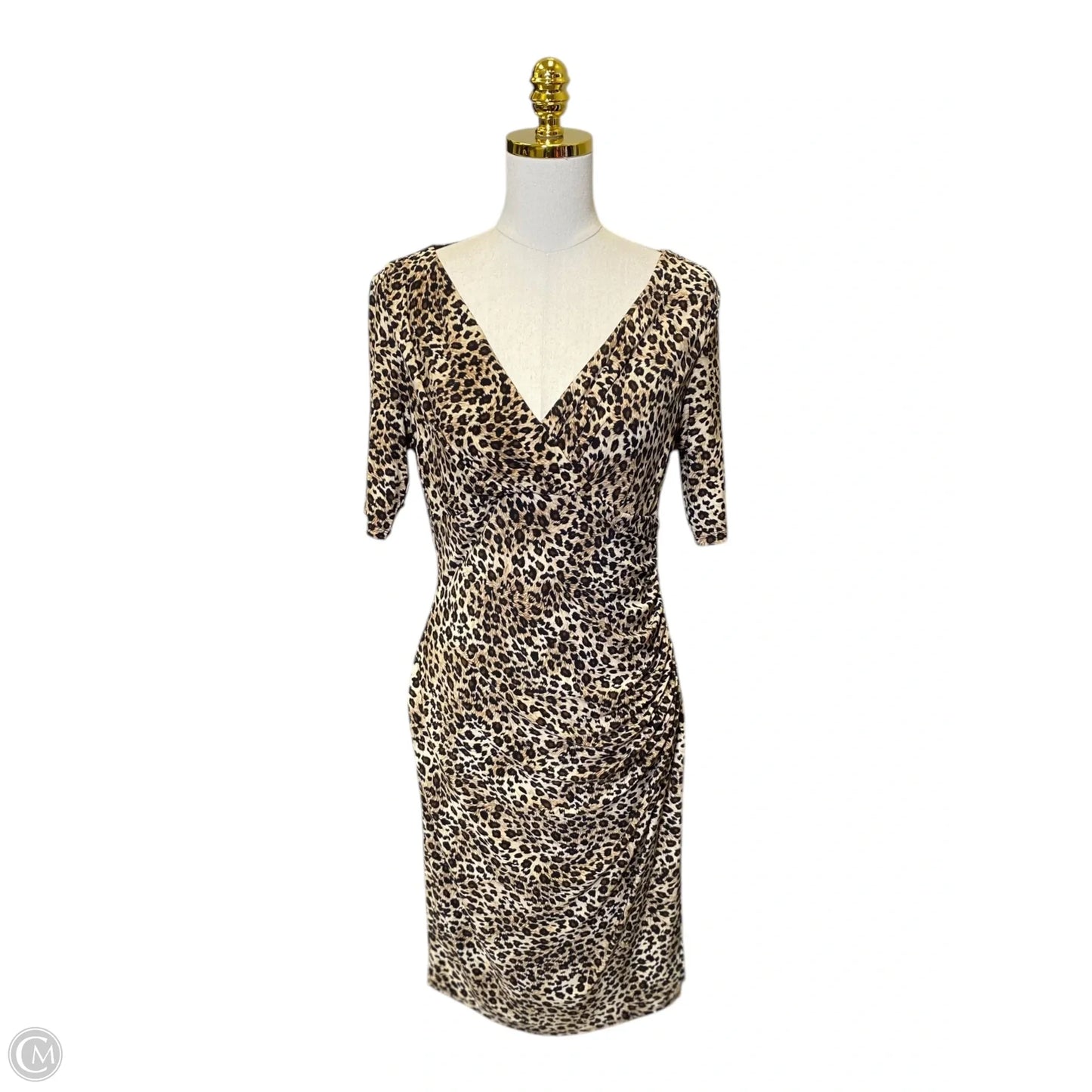 Dress Casual Midi By Jones Studio In Animal Print, Size: M