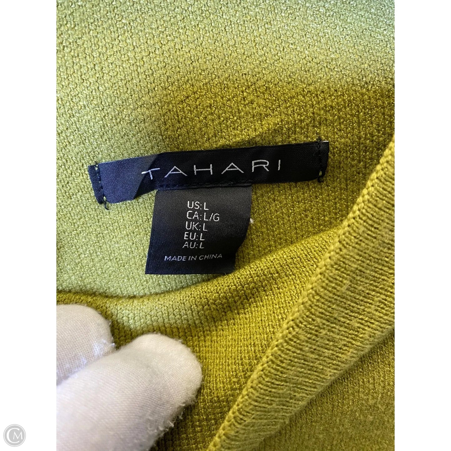 Sweater By Tahari In Green, Size: L