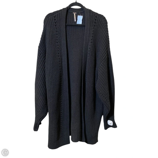 Sweater Cardigan By Free People In Black, Size: L