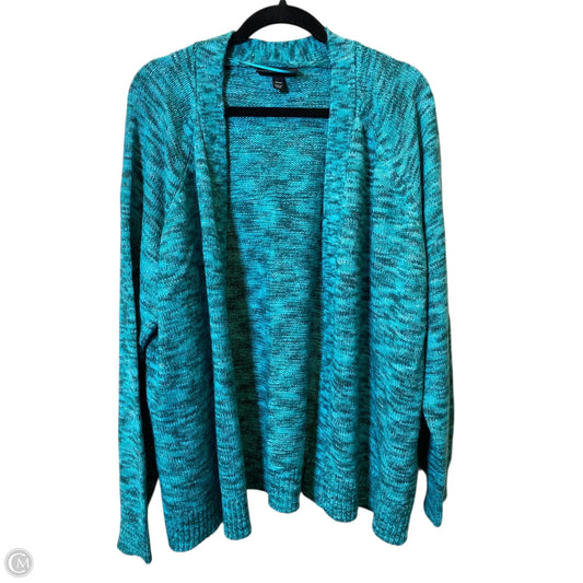 Cardigan By Lane Bryant In Aqua, Size: 2X