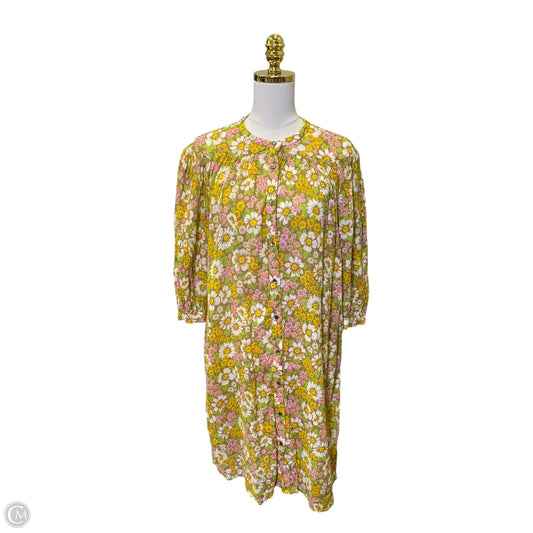 Dress Casual Midi By Antik Batik In Floral Print, Size: Xs