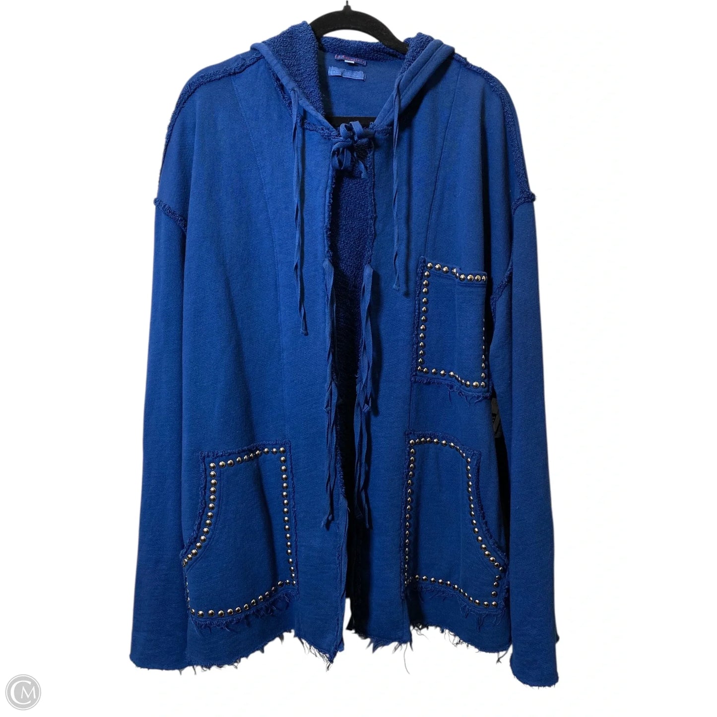 Cardigan By Clothes Mentor In Blue, Size: L