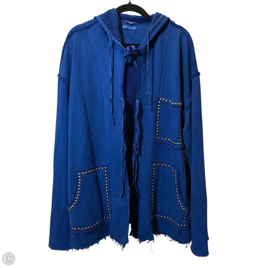 Cardigan By Clothes Mentor In Blue, Size: L