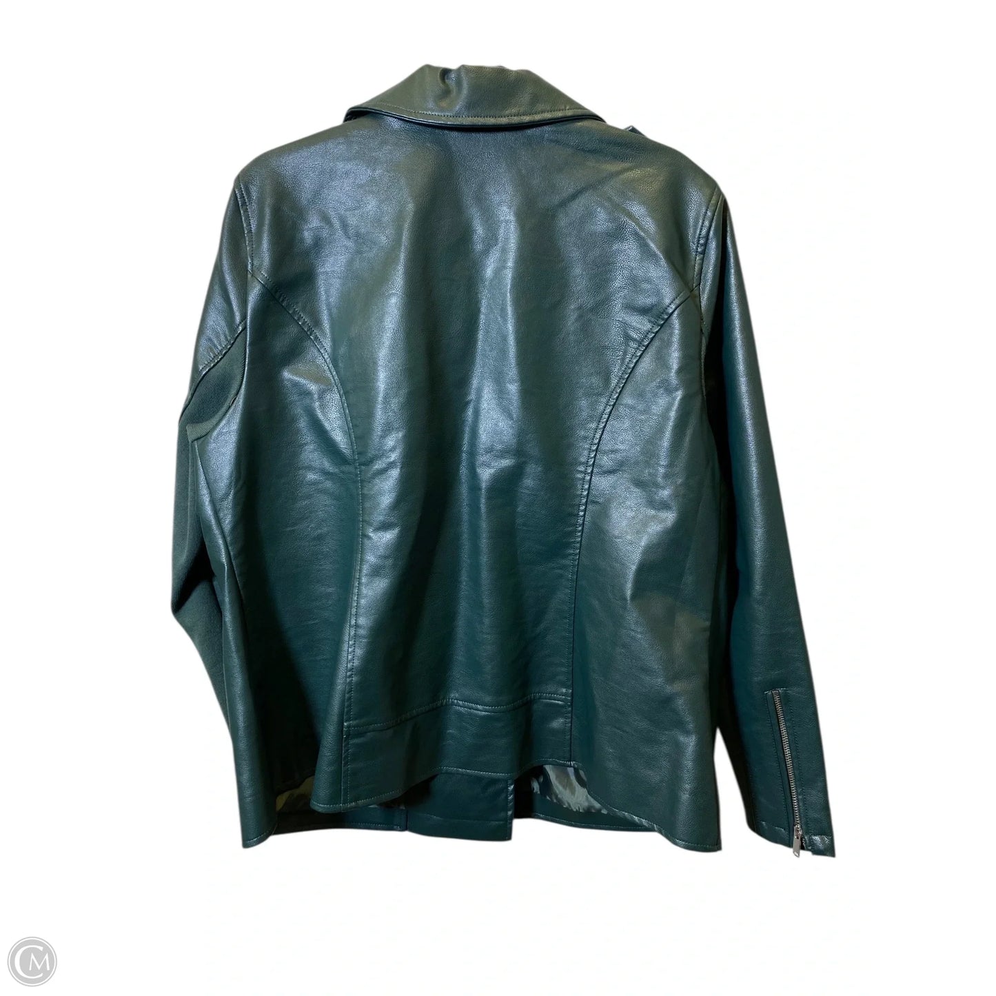 Jacket Leather By Lane Bryant In Green, Size: 2x