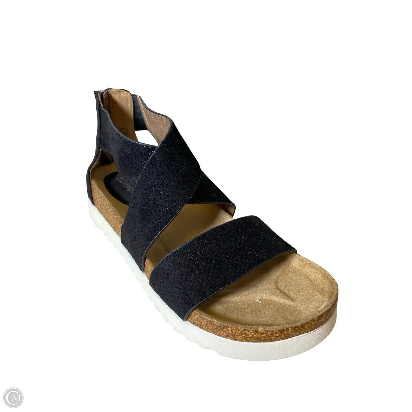 Shoes Flats By Clothes Mentor In Black & Cream, Size: 8.5