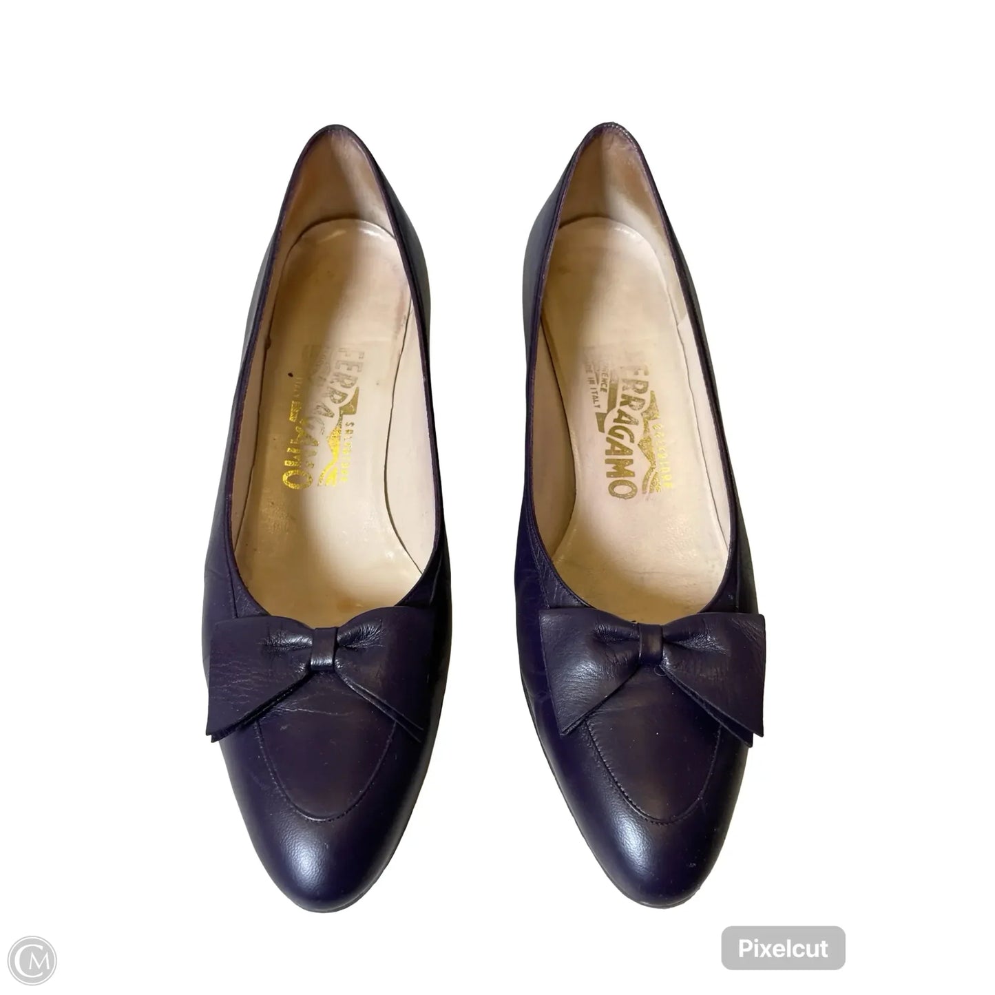 Shoes Luxury Designer By Ferragamo In Purple, Size: 8
