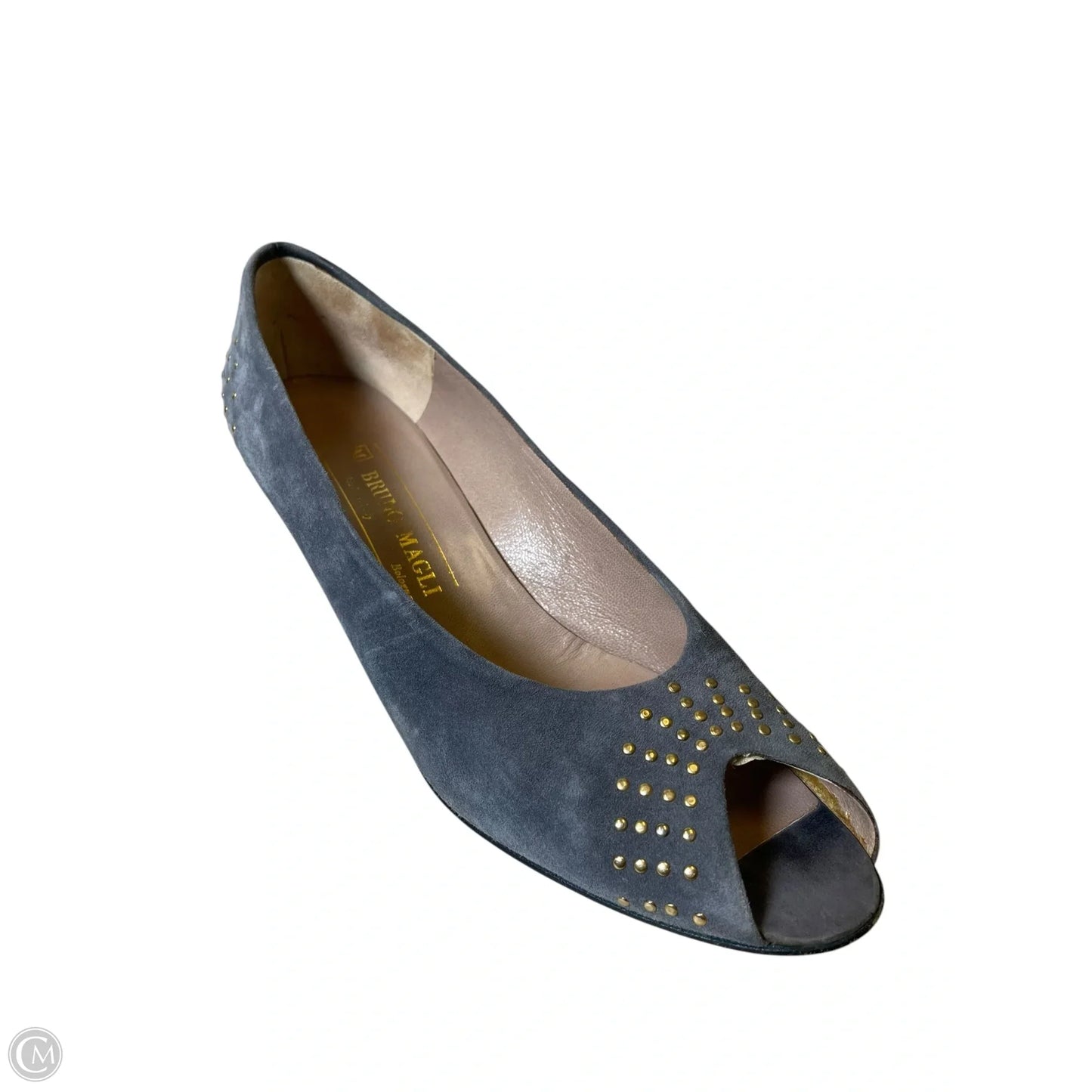 Shoes Heels Kitten By Bruno Magli Shoes In Grey, Size: 8