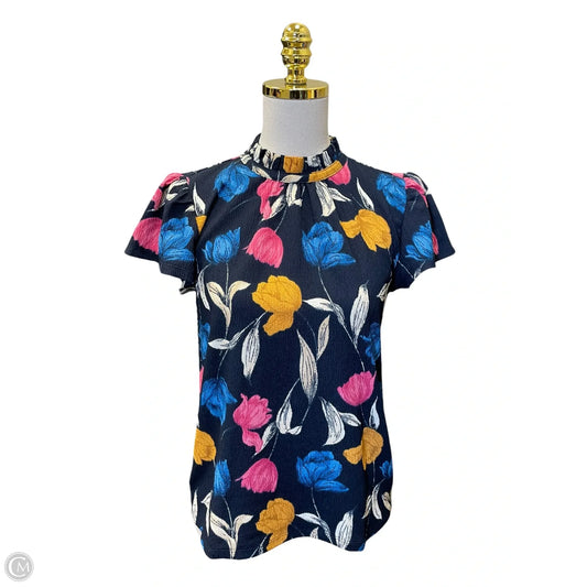 Top Short Sleeve By Ann Taylor In Multi-colored, Size: Xs