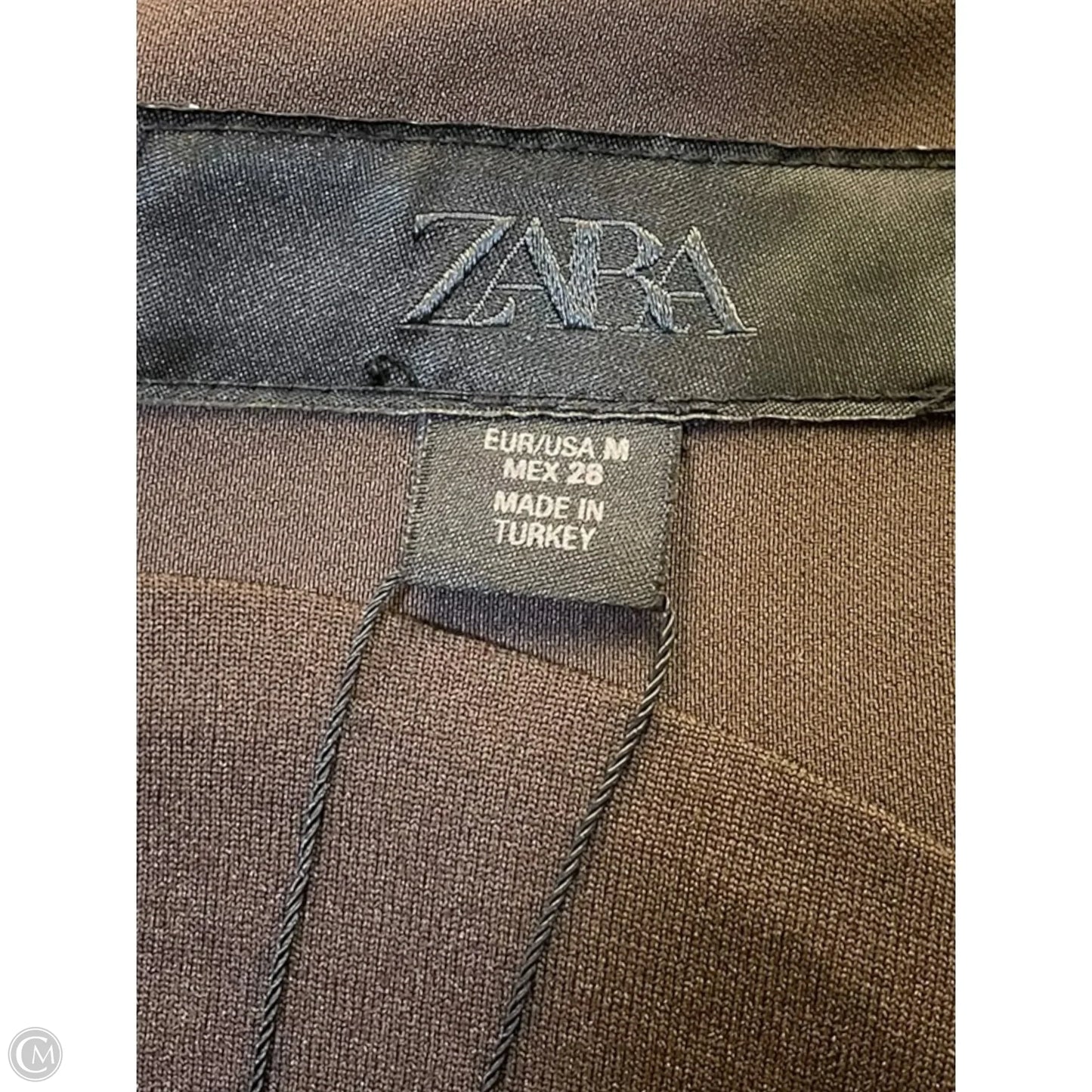 Dress Casual Midi By Zara In Brown, Size: M