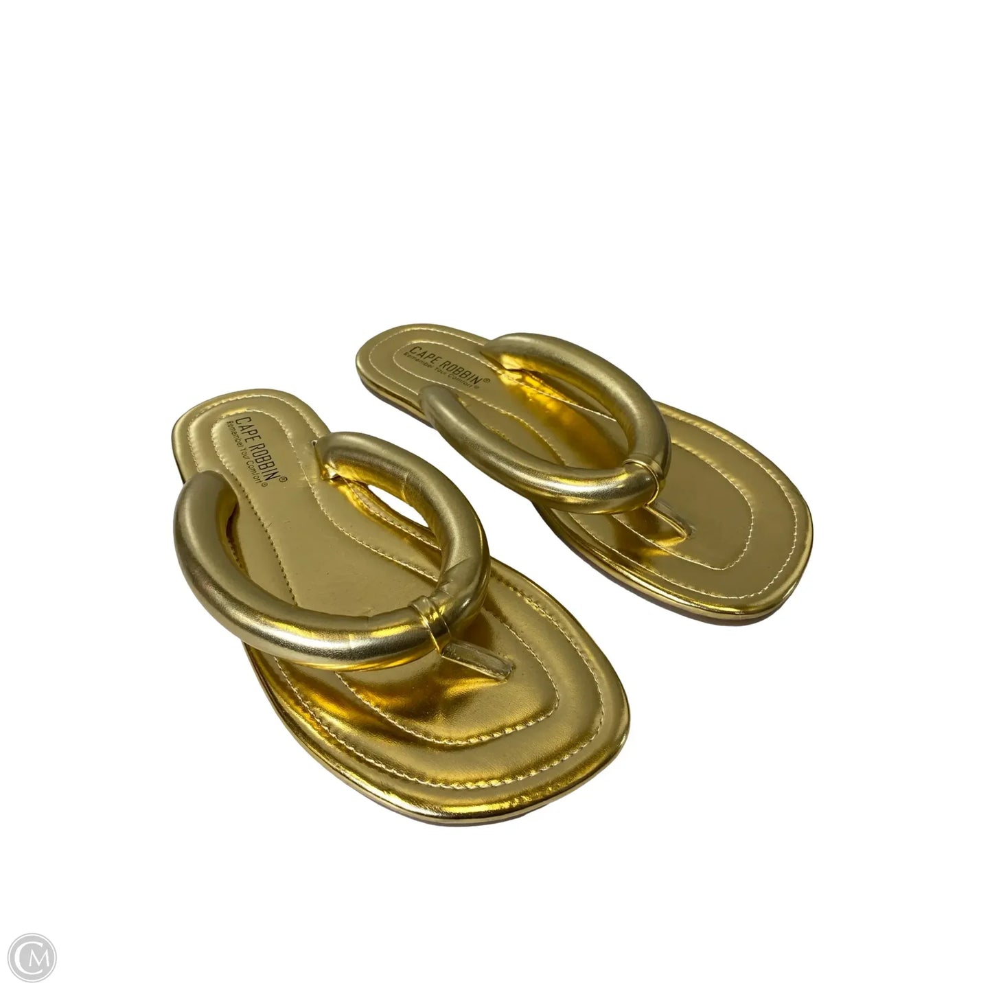 Sandals Flats By Cape Robbin In Gold, Size: 8