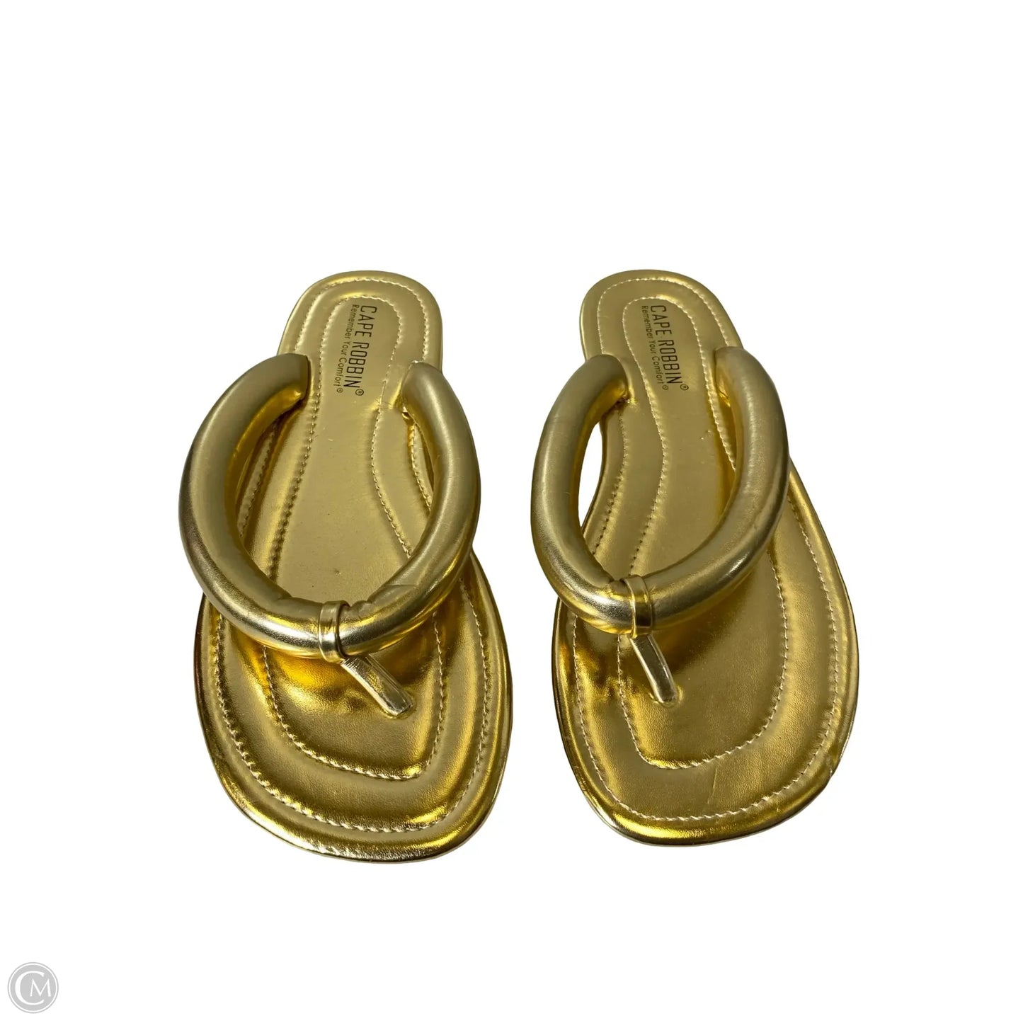 Sandals Flats By Cape Robbin In Gold, Size: 8