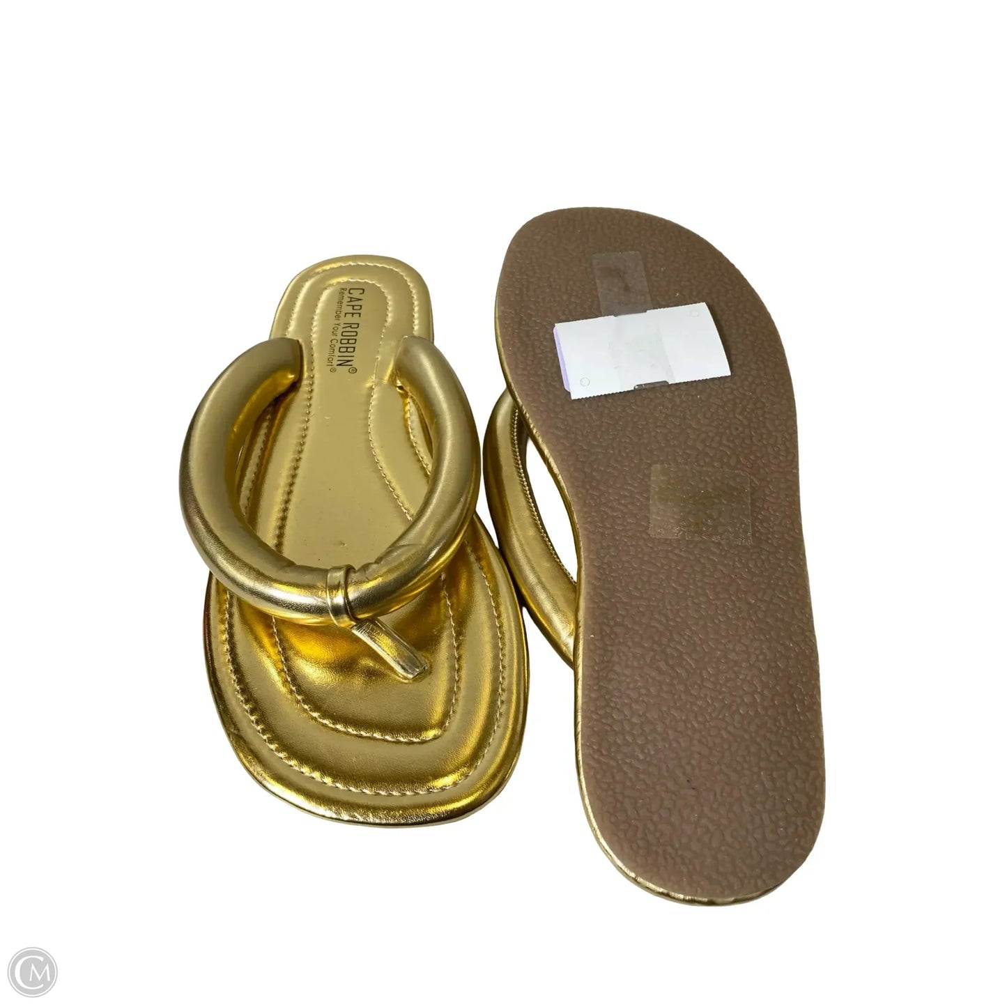 Sandals Flats By Cape Robbin In Gold, Size: 8