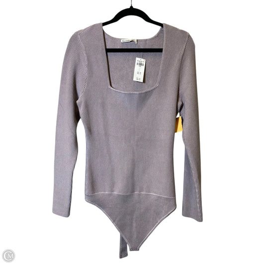 Top Long Sleeve By Abercrombie And Fitch In Purple, Size: L
