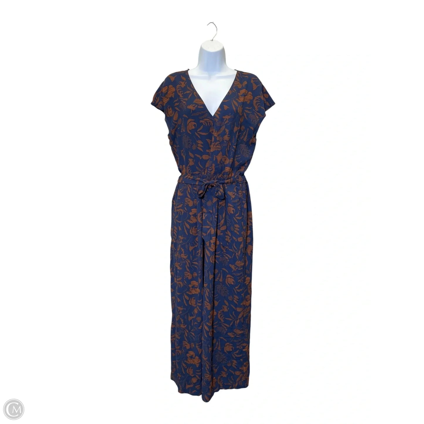 Jumpsuit By Halogen In Blue & Brown, Size: M