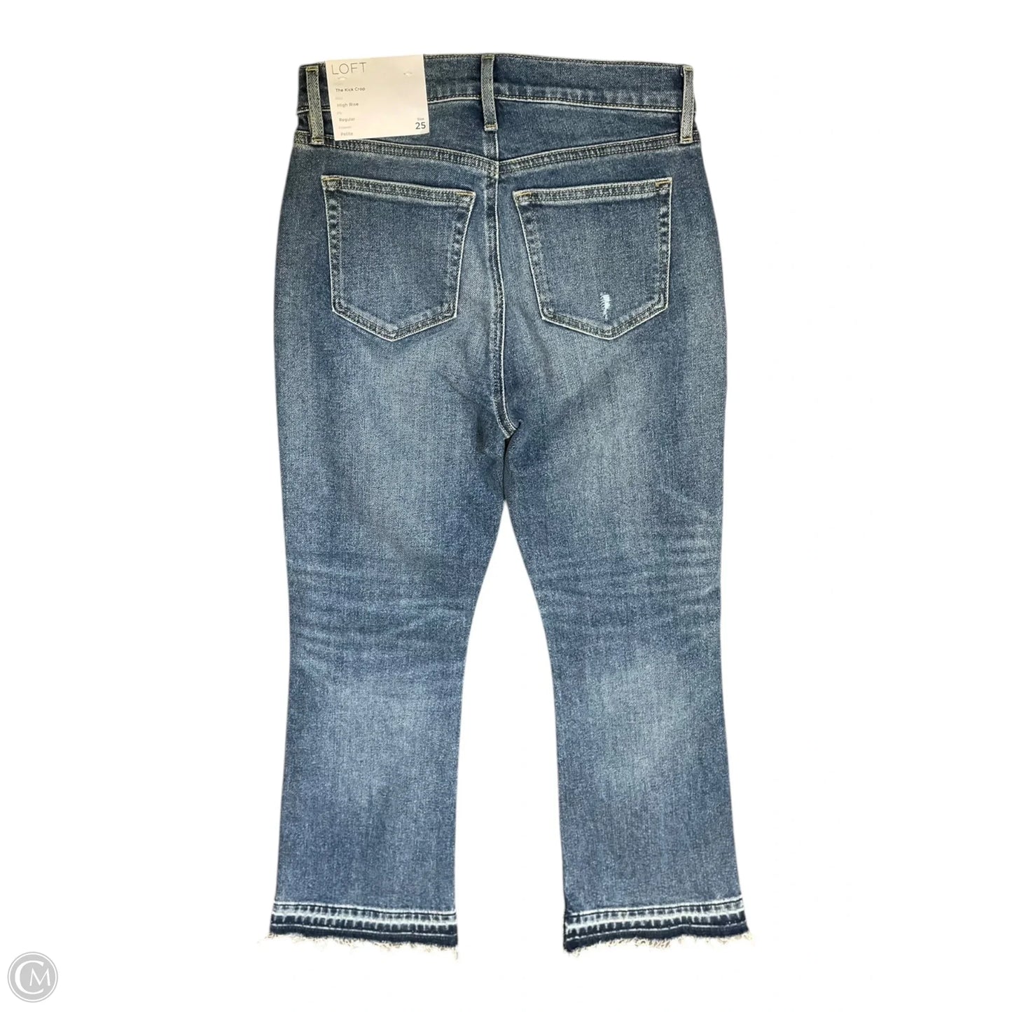 Jeans Boot Cut By Loft In Blue Denim, Size: 2