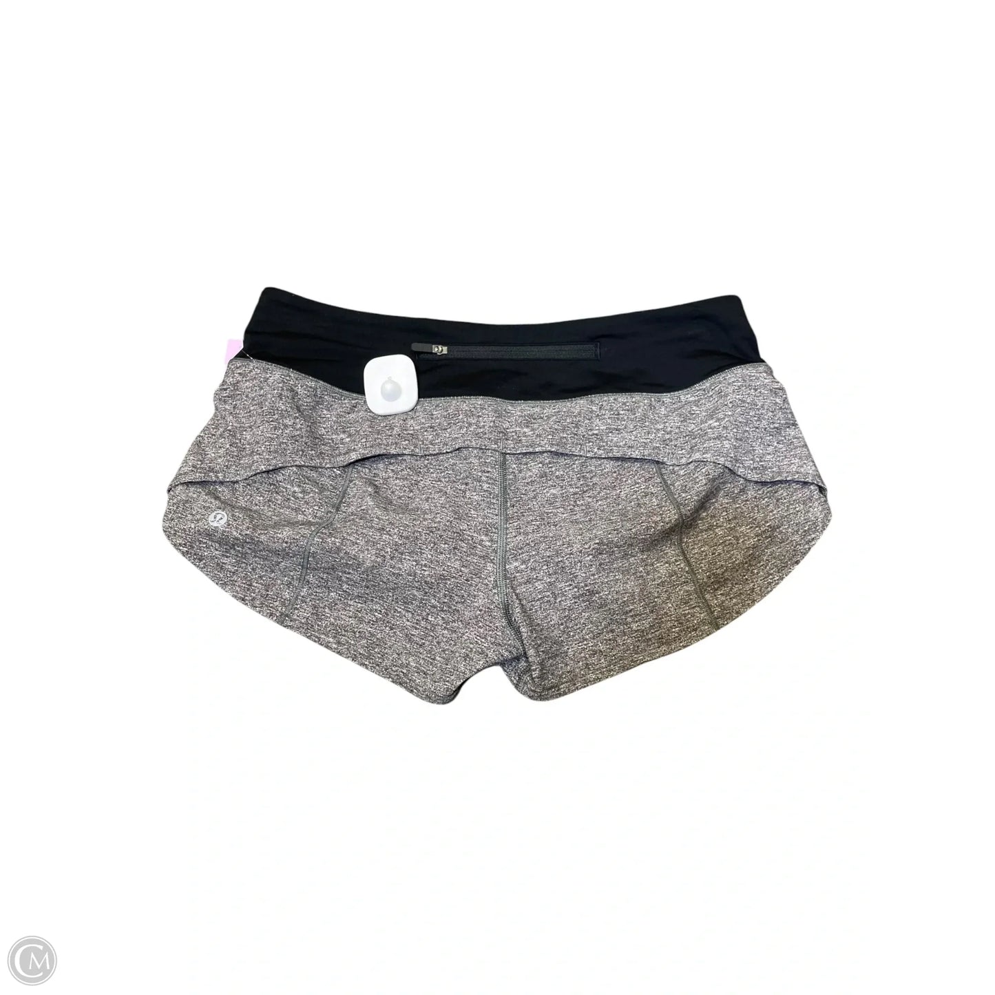 Athletic Shorts By Lululemon In Black & Grey, Size: 6