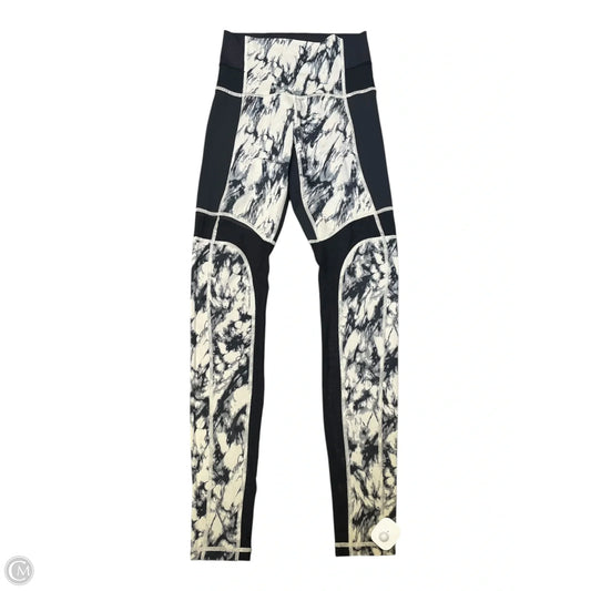 Athletic Leggings By Lululemon In Black & Cream, Size: 4