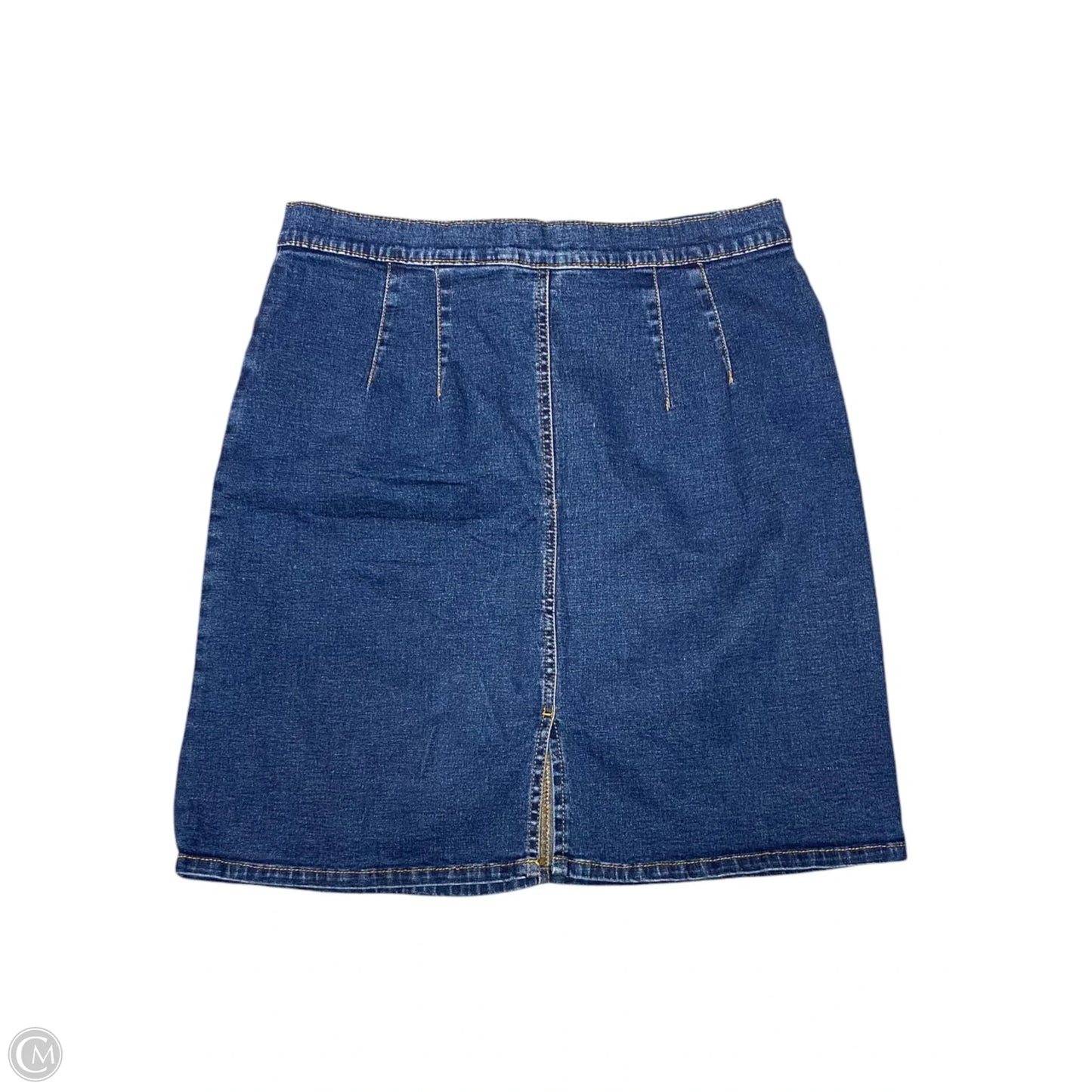 Skirt Midi By Clothes Mentor In Blue Denim, Size: 10