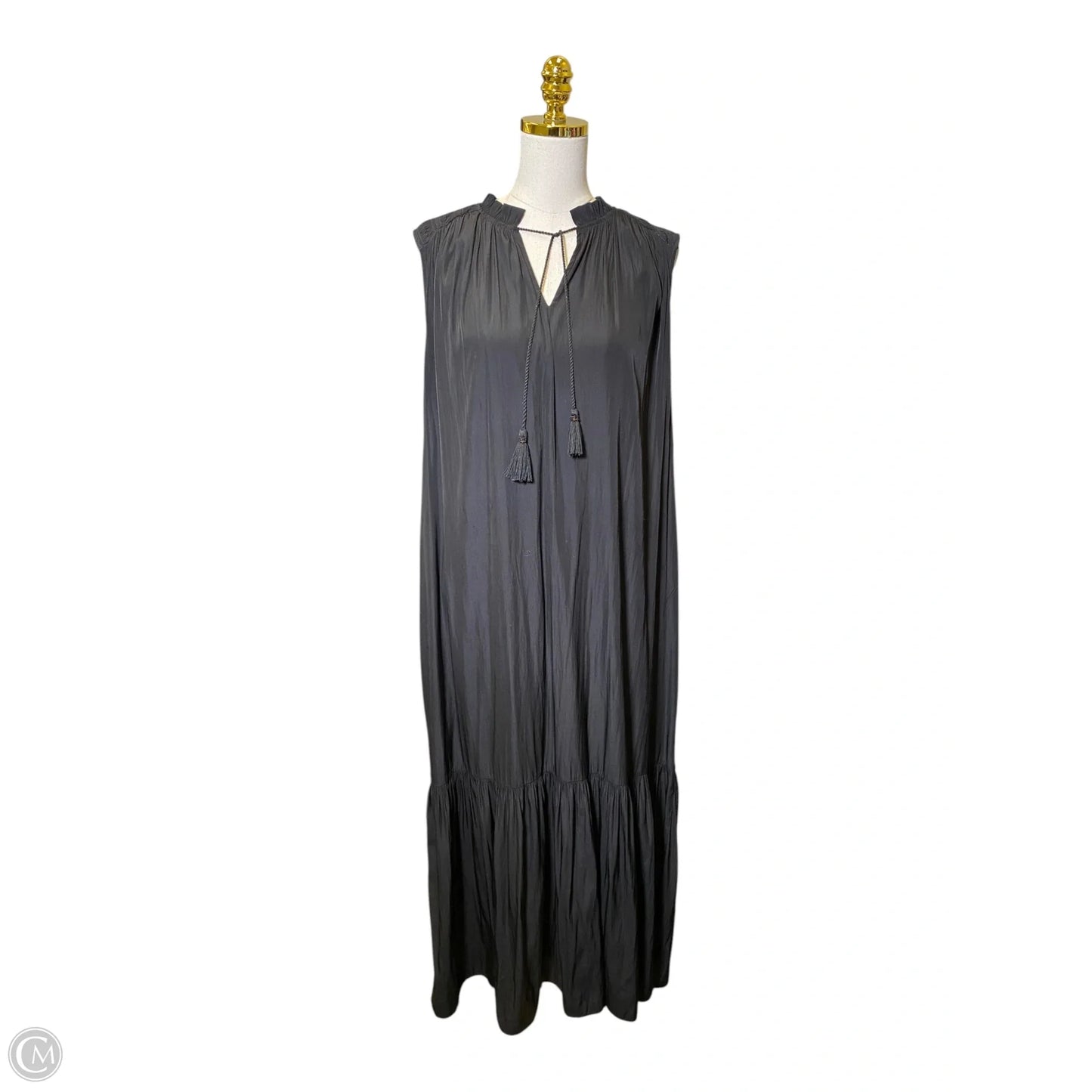 Dress Casual Maxi By Chicos In Black, Size: Xl