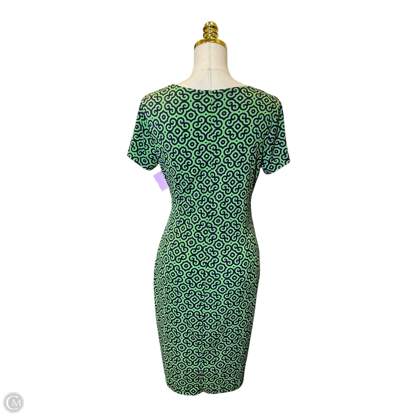 Dress Casual Midi By Jones New York In Blue & Green, Size: M