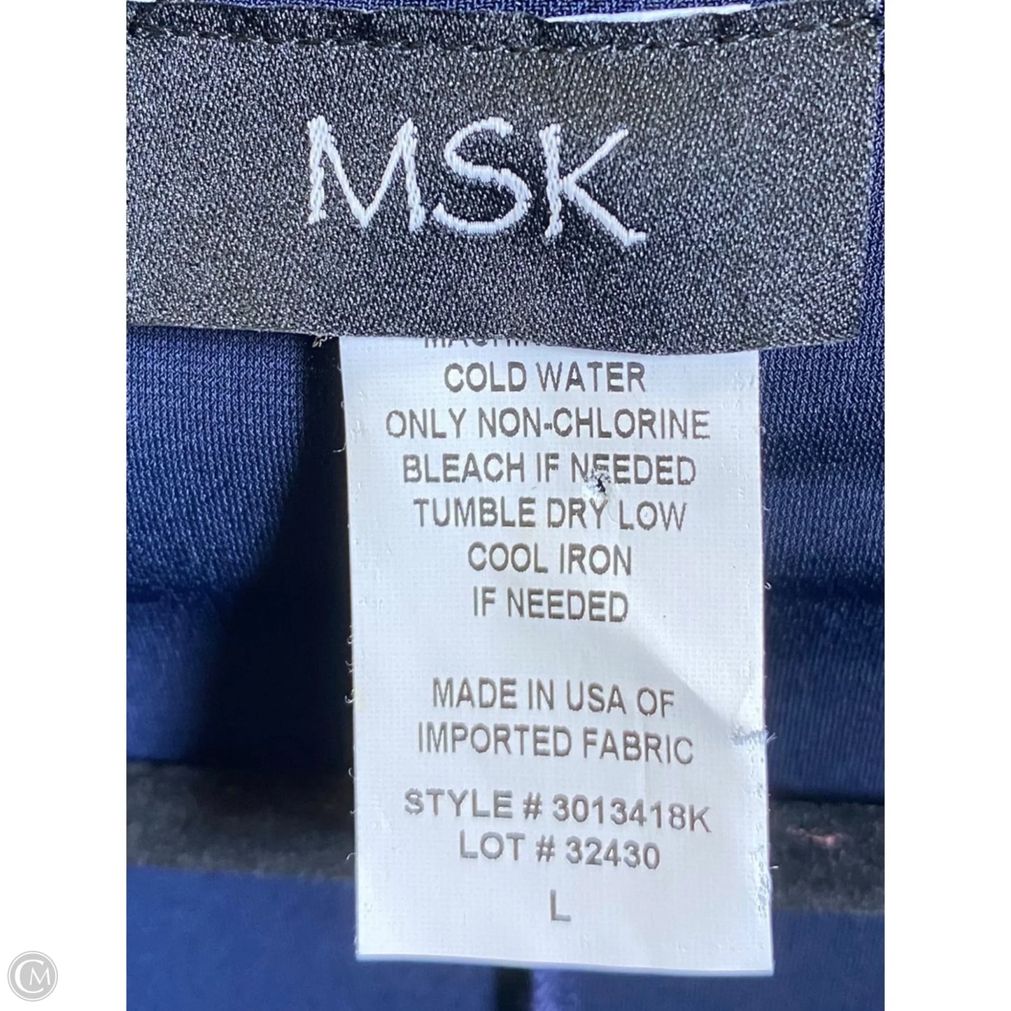 Dress Casual Midi By Msk In Navy, Size: L