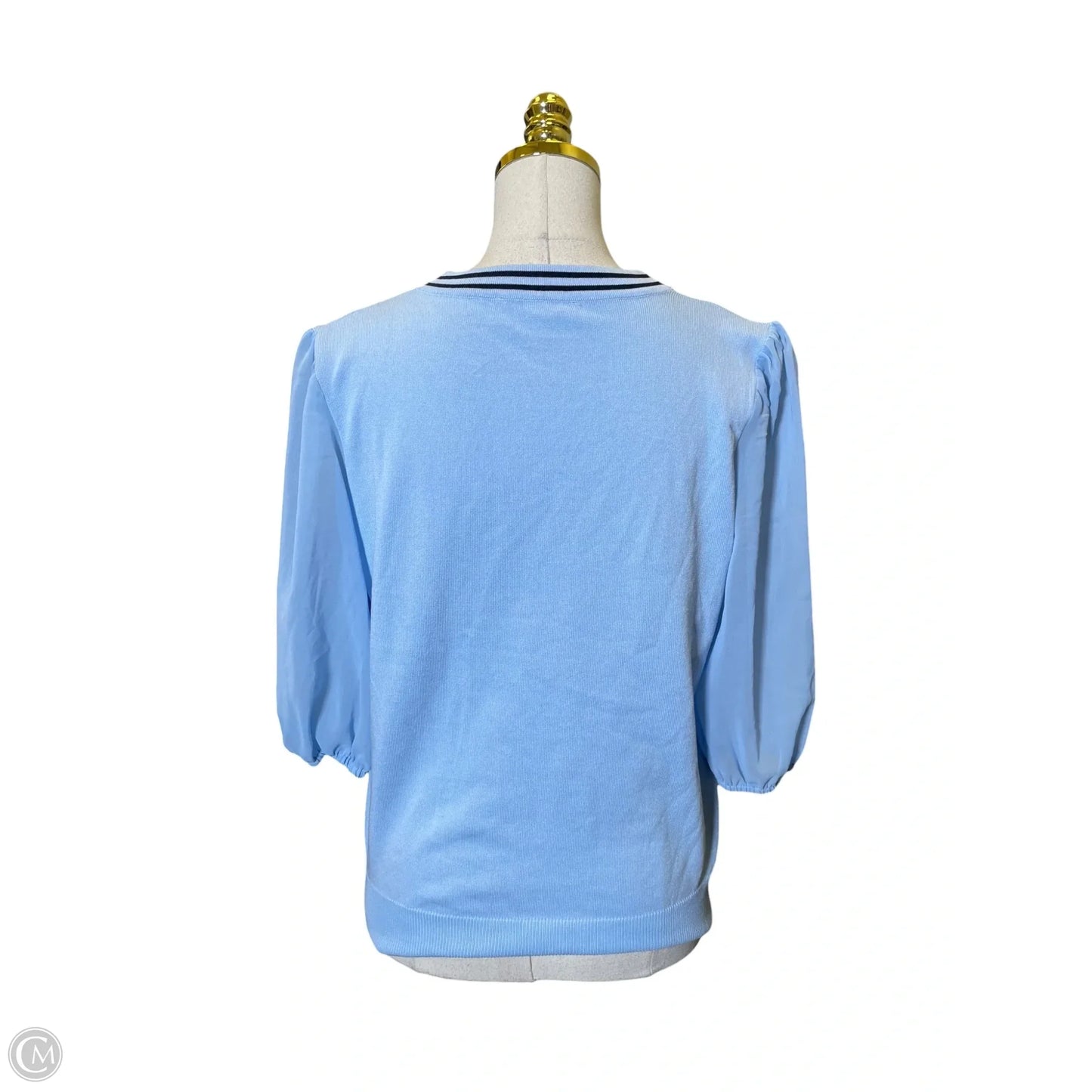 Top 3/4 Sleeve By Nanette By Nanette Lepore In Blue, Size: M