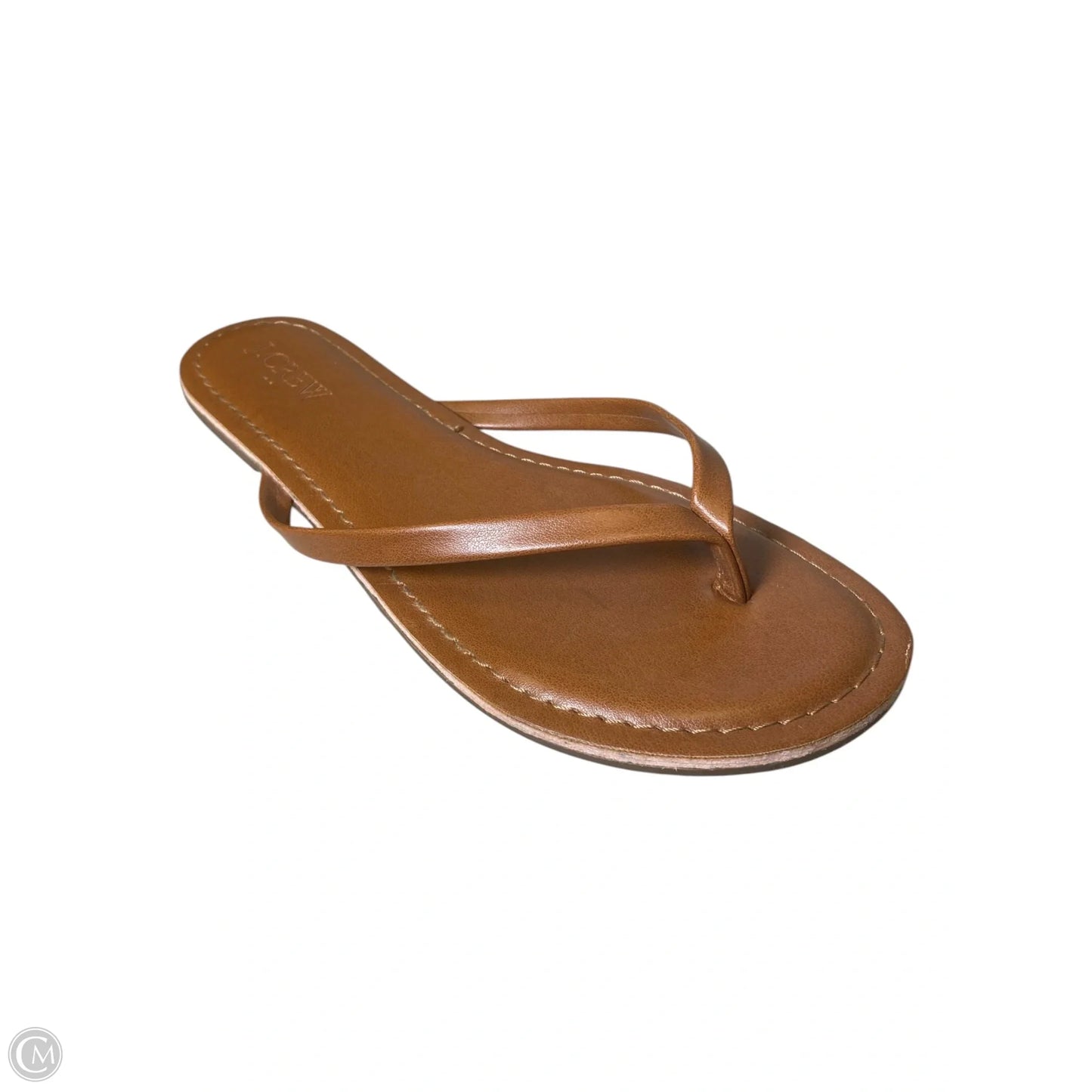 Sandals Flats By Clothes Mentor In Brown, Size: 6.5