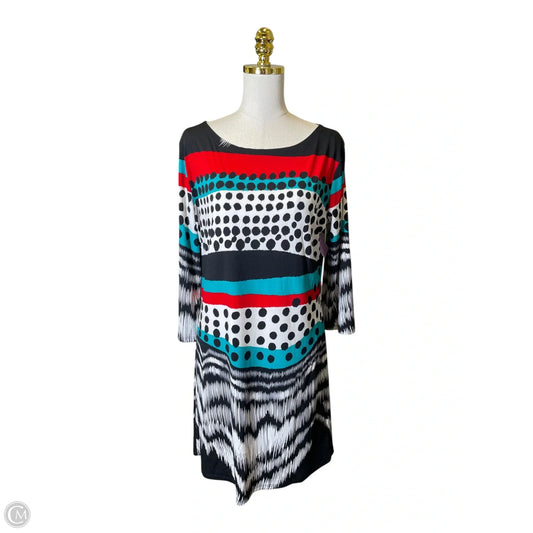 Dress Casual Midi By Clothes Mentor In Multi-colored, Size: Xl