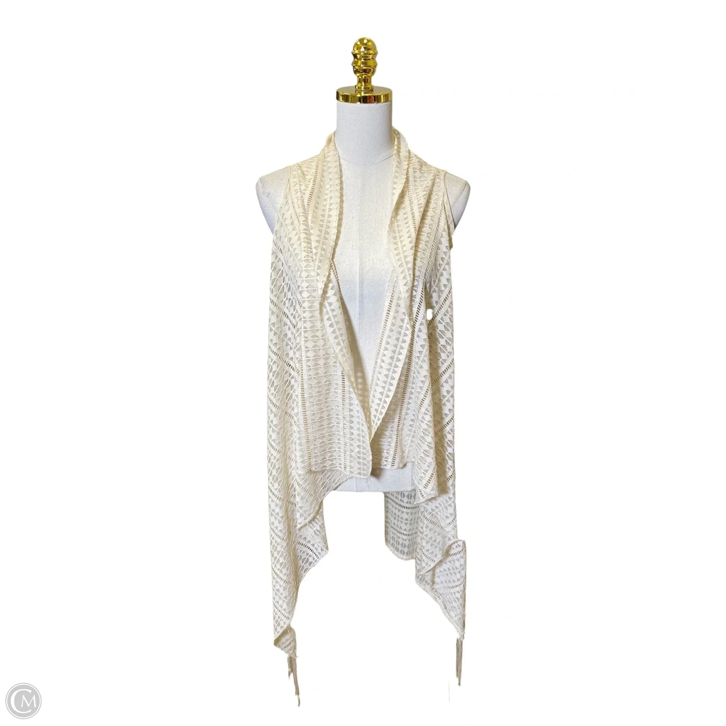 Vest Other By Love On A Hanger In Cream, Size: Xl