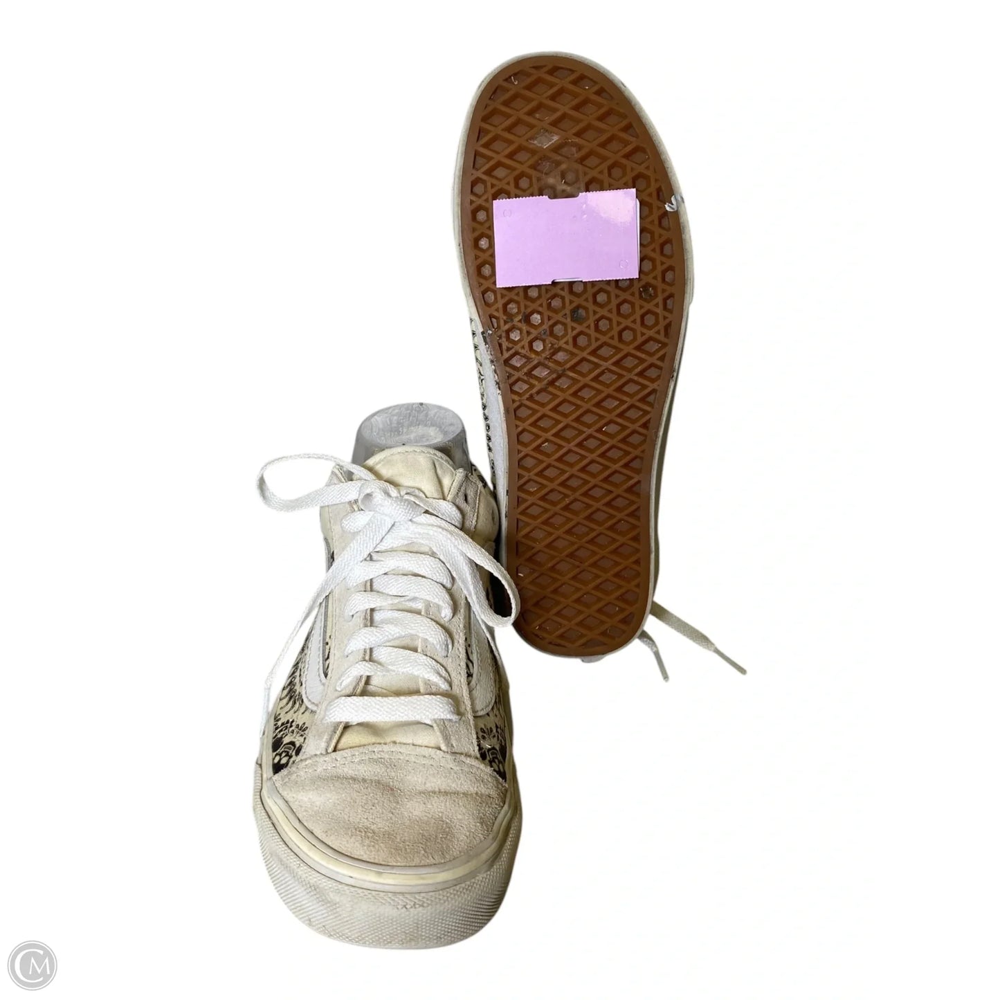 Shoes Sneakers By Vans In Cream, Size: 6.5
