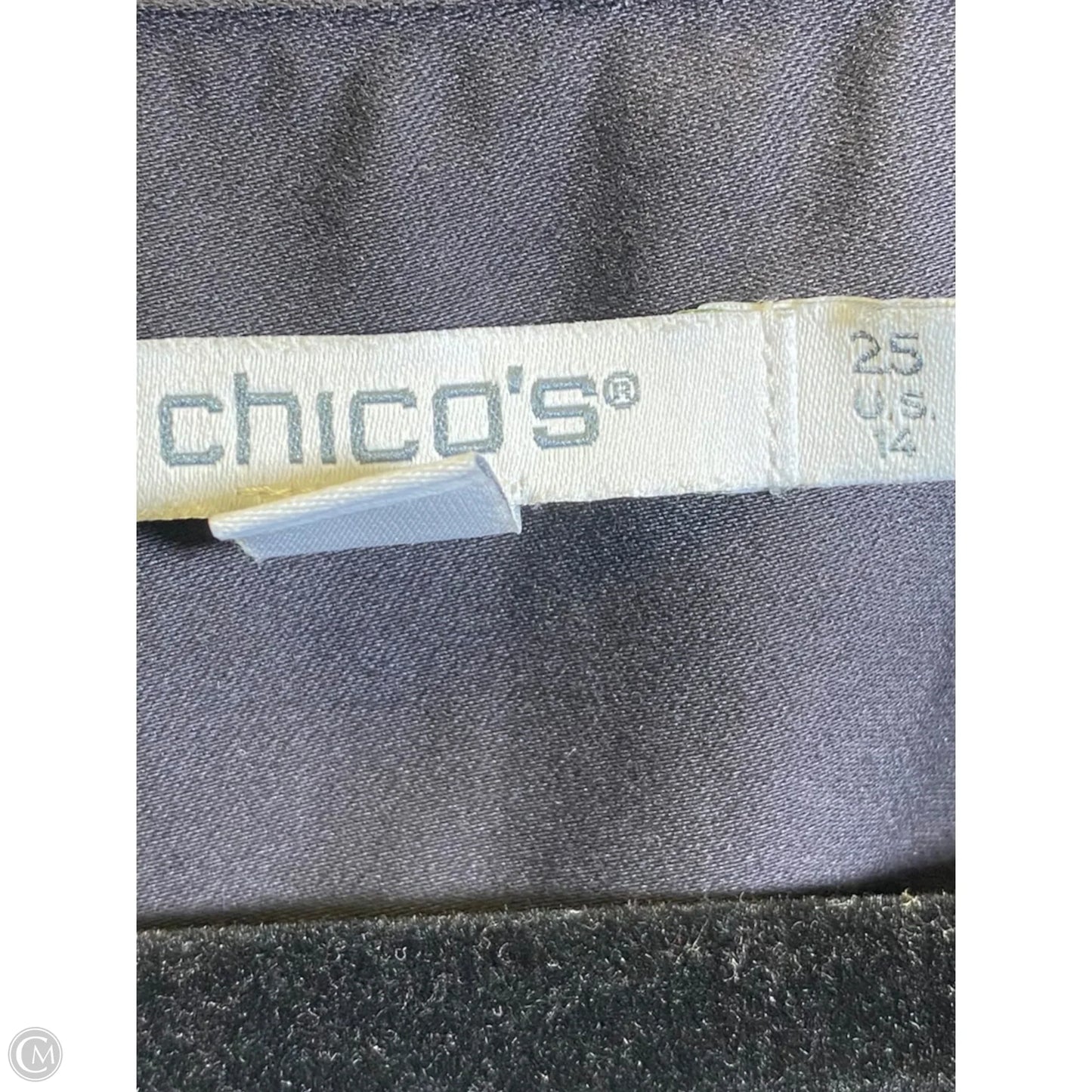 Top Long Sleeve By Chicos In Black, Size: L