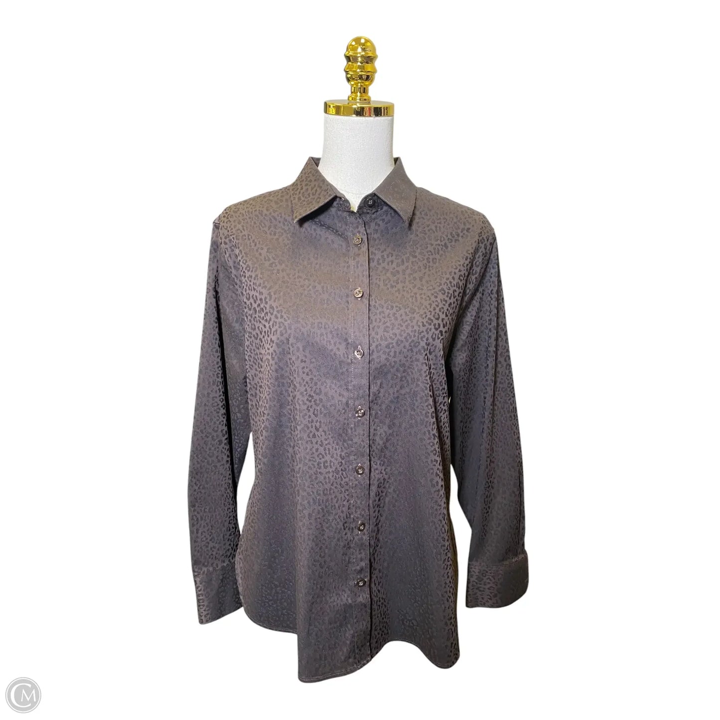 Top Long Sleeve By Chicos In Animal Print, Size: L