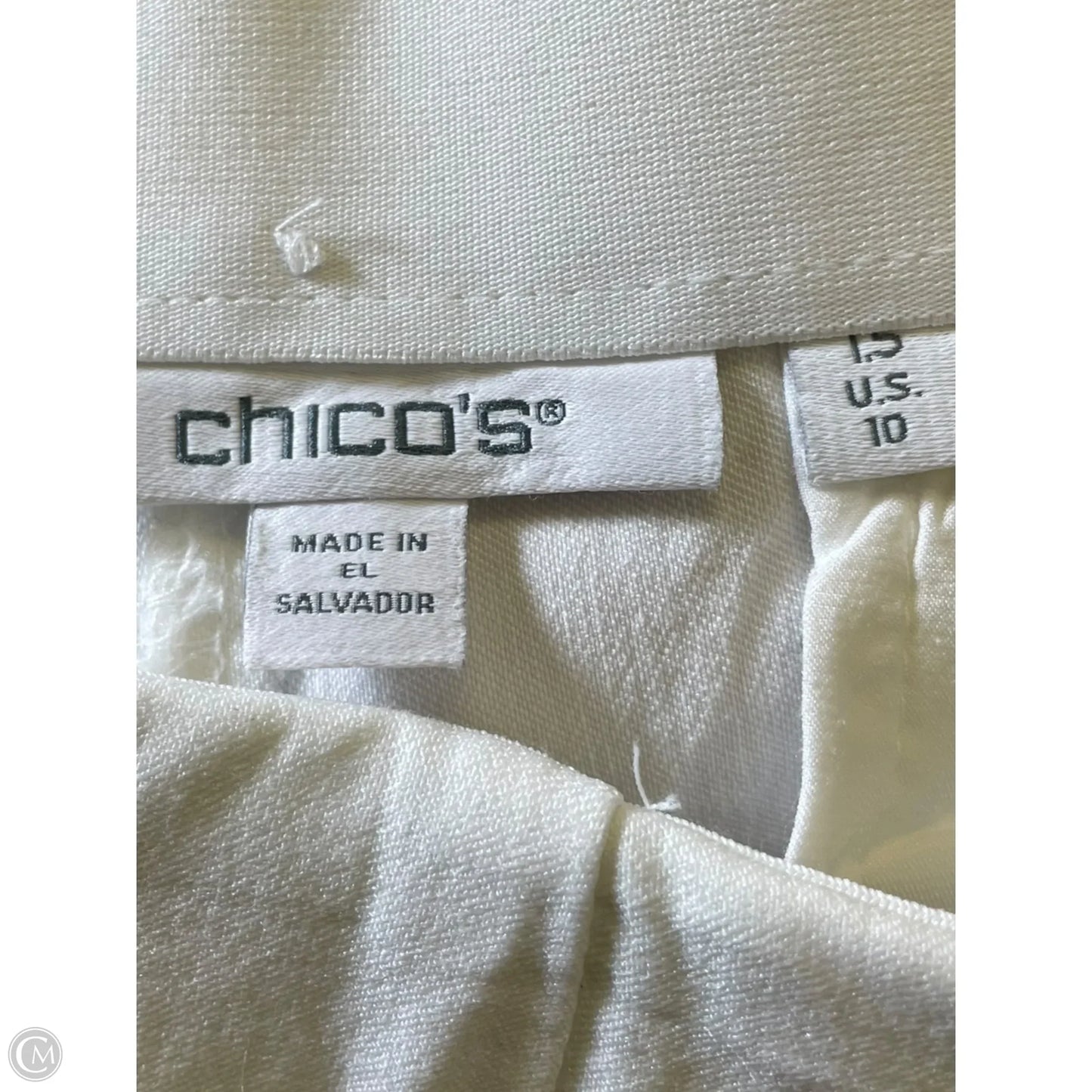 Pants Cropped By Chicos In White, Size: 10